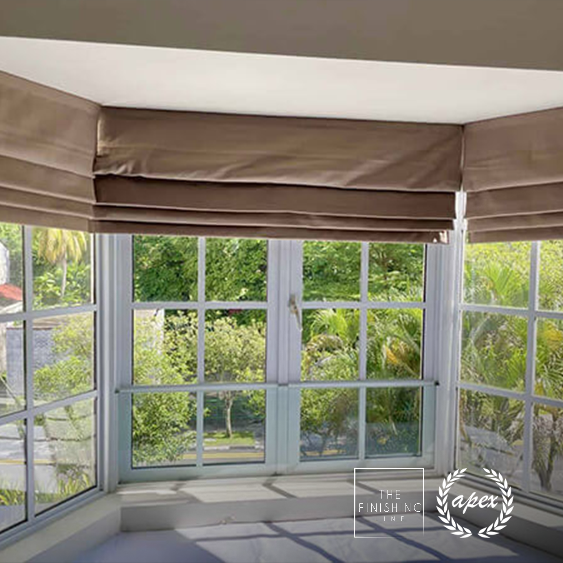 (Roman Blinds Are Constructed From Fabric That Elegantly Folds Into Pleats When Raised)