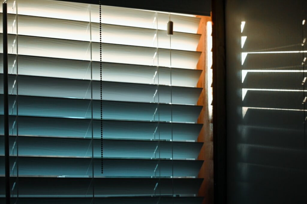 Photo energy saving blinds