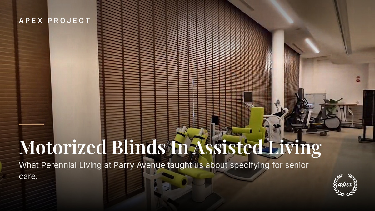 Motorized Blinds In Assisted Living